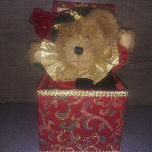 Boyds Bears Christmas Jack in the Box Plush Bear Tune Clair De Lune #50007